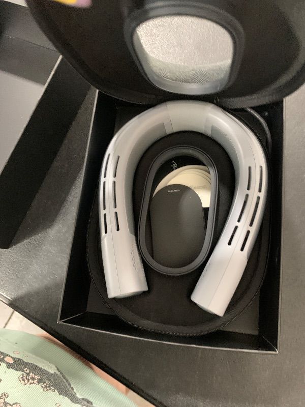 Photo 1 of TORRAS COOLiFY 2S Lite Neck Air Conditioner, Long Battery Life Cooling Neck Fan, Lightweight & Comfortable, Hands-Free Wearable AC for Commute, Work, Travel. Gray