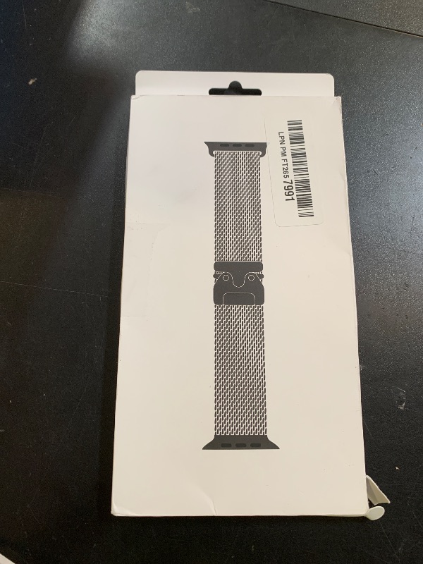 Photo 1 of Apple Watch Band - Milanese Loop - 49mm - Black - Medium
