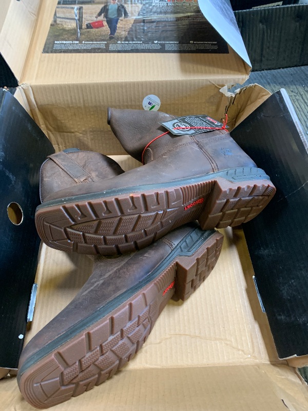 Photo 1 of ROCKY Worksmart Unlined Western Boot, Dark Brown, Size 8.5(M)