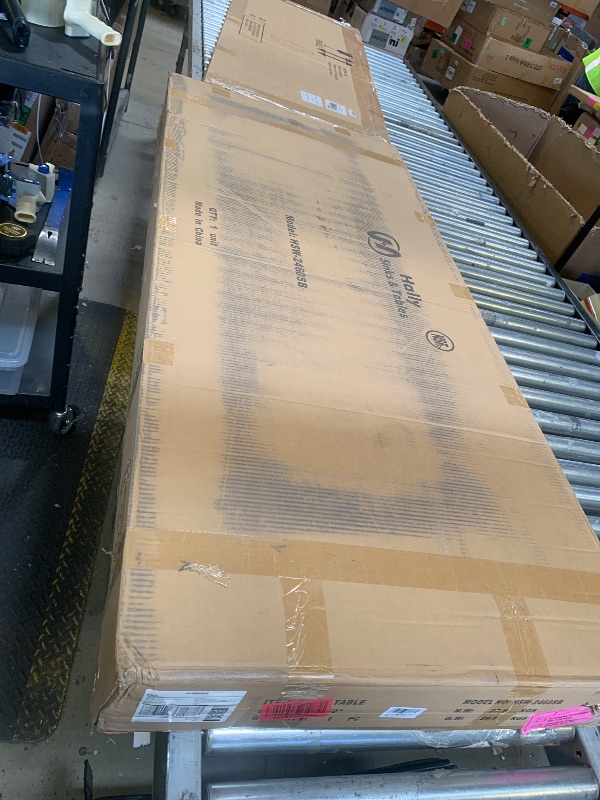 Photo 1 of Hally Sinks & Tables H Stainless Steel Table for Prep & Work 24 x 60 Inches, NSF Commercial Heavy Duty Table with Undershelf and Backsplash for Restaurant, Home and Hotel