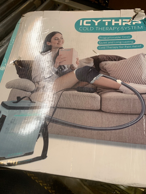 Photo 1 of ICYTHRP Cold Therapy Machine with Programmable Timer, Portable Ice Machine for Knee After Surgery, Knee Replacement Recovery System for Pain Relief w/Compression Pad for Shoulder, Hip and Ankle