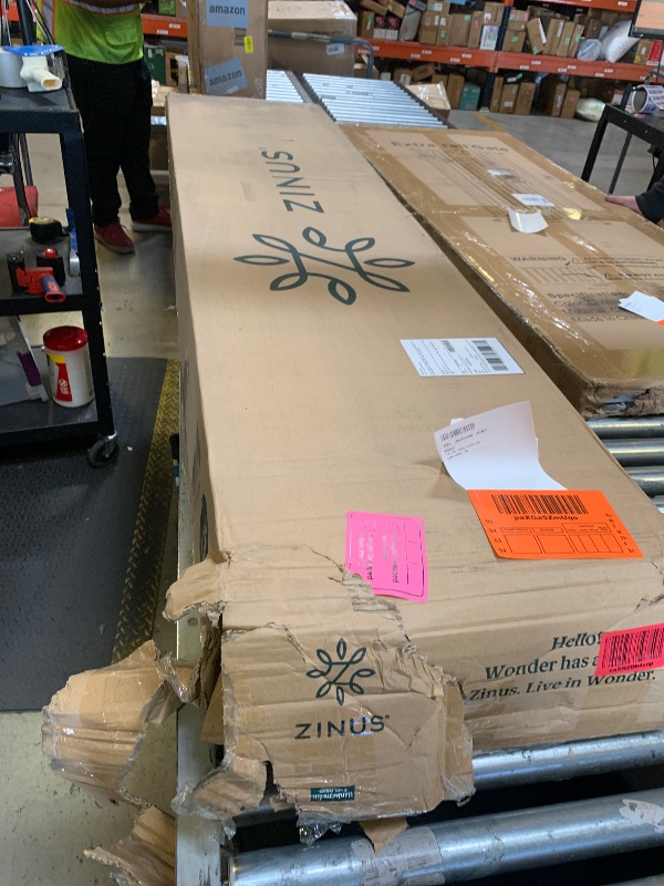 Photo 1 of MISISING PIECES*******Zinus Allen Mid Century Wood Platform Bed Frame, Solid Wood Foundation, Wood Slat Support, No Box Spring Needed, Easy Assembly, Full