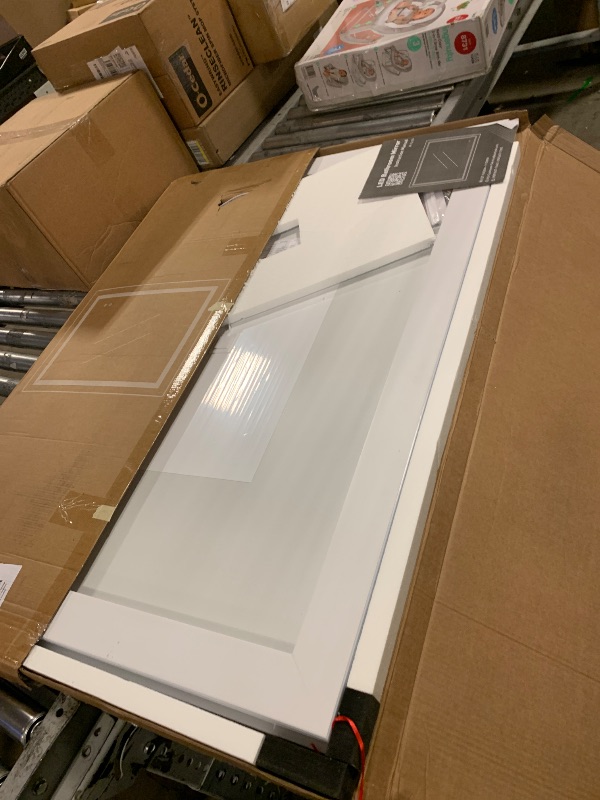 Photo 1 of Koonmi 40"x30" LED Mirror for Bathroom, 90CRI Anti-Fog Vanity Mirror with Front and Backlight, Shatter-Proof Wall Mirror with Light, Easy Install Lighted Mirror for Modern Bathroom (IP65)