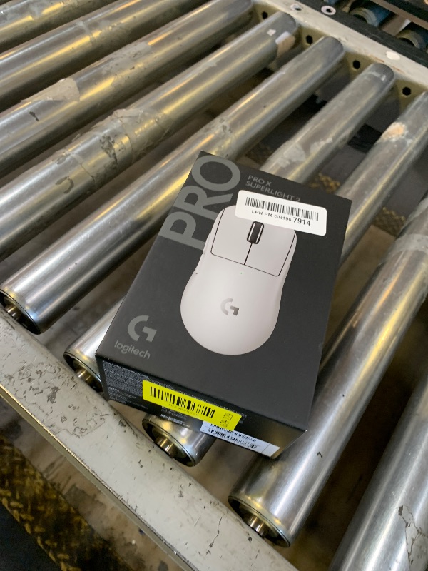 Photo 1 of Logitech G PRO X Superlight 2 Wireless Gaming Mouse, 60g Pro-Grade with 5 Programmable Buttons, 44k DPI Sensor, 8kHz Report Rate, USB-C Charging for PC/Mac - White