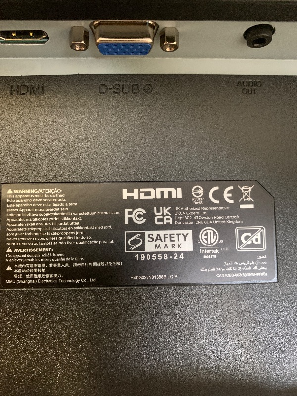 View 3 of Philips 221V8LB 22 inch Class Thin Full HD (1920 x 1080) Monitor, 100Hz Refresh Rate, VESA, HDMI x1, VGA x1, LowBlue Mode, Adaptive Sync, 4 Year Advance Replacement Warranty