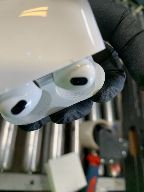 Photo 1 of Apple AirPods (3rd Generation) Wireless Ear Buds, Bluetooth Headphones, Personalized Spatial Audio, Sweat and Water Resistant, Lightning Charging Case Included, Up to 30 Hours of Battery Life