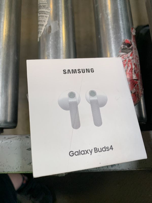 Photo 1 of Samsung Galaxy Buds 4 (2026) AI True Wireless Bluetooth Earbuds, Noise Cancelling, Hi-Res Audio, 1-Way Speaker, New Fit, IP54, Live Translation, White [US Version, 2 Yr Warranty]