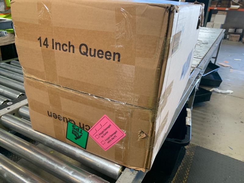 Photo 1 of 14 Inch Queen Mattress, Upgraded 7-Zoned Support Hybrid Queen Size Mattress In A Box with Cooling Gel Memory Foam & Pocket Coils for Back Pain Relief, Assembled in USA, Motion Isolation, Medium Firm