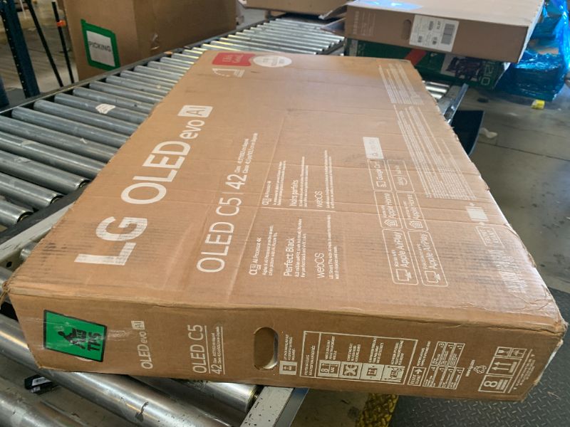 Photo 1 of LG 42-Inch Class OLED evo AI Super Upscaling 4K C5 Series Smart TV w/Dolby Atmos & Vision, HDR10, Filmmaker Mode, Wow Orchestra, Alexa Built-in (OLED42C5PUA, 2025)