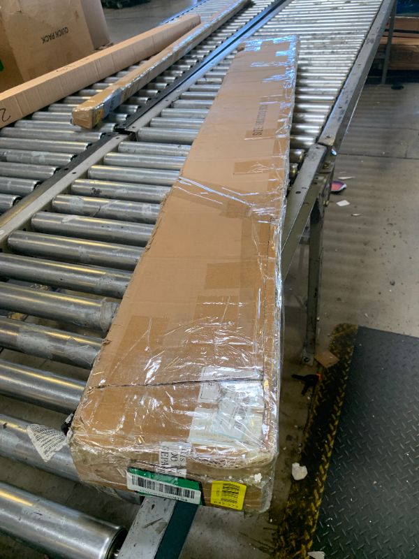 Photo 1 of Joyfolk 5" x 60" Super White Engineered Marble Threshold, Rigid Shower Curb & Vanity Backsplash for Tile Transitions, Window Sill, Fixed Size Easy to Cut