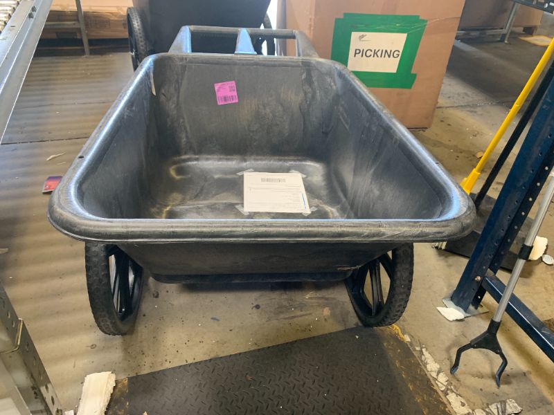 Photo 1 of Big Wheel Plastic Yard Cart