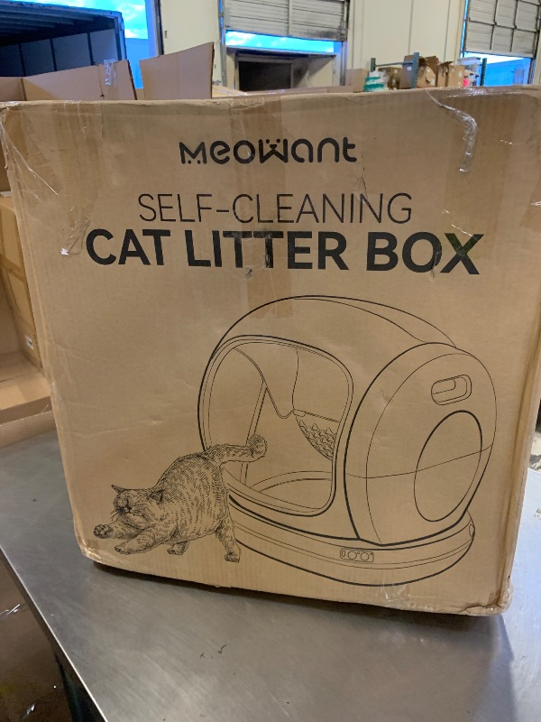 Photo 1 of Meowant Self Cleaning Litter Box, Automatic Litter Box Self Cleaning with APP Control, 75L Extra Large Open Low Entry Smart Cats Litter Boxs for Multi-Cat Compatible Senior Cats Large Cats