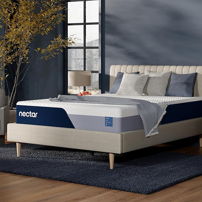 Photo 1 of Nectar Classic 12” Queen Mattress - Medium Firm - Contouring Memory Foam - Cooling Top Layer - Back Pain Relief - Mattress in a Box - 365-Night Trial & Forever Warranty