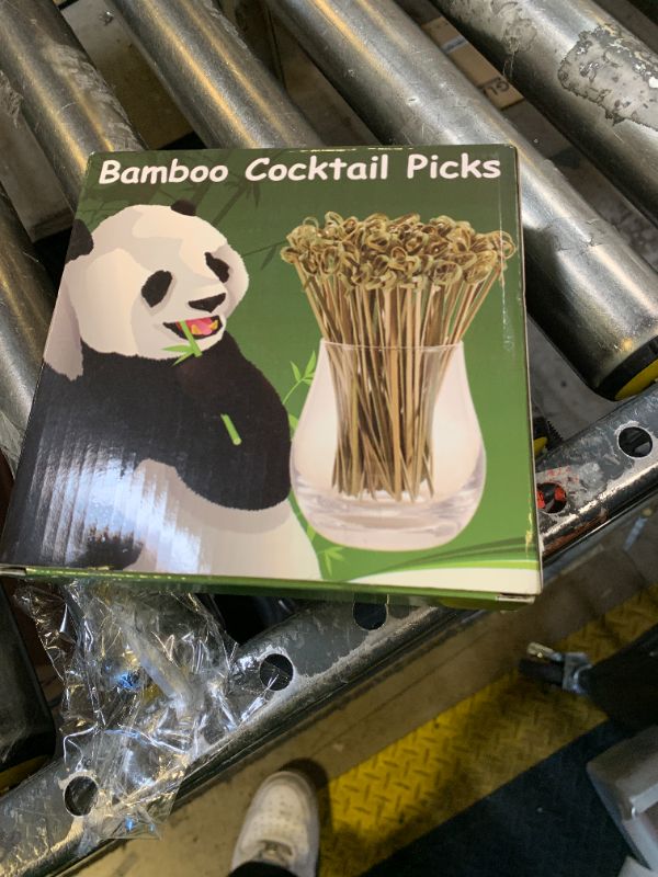 Photo 1 of 200 PCS Cocktail Picks, 4.7 Inch Toothpicks for Appetizers, Natural Bamboo Knot Skewers, Mini Food Sticks, Fancy Tooth Picks for Drinks,Fruit,Charcuterie,Cocktail Garnish Accessories, Party Supplies