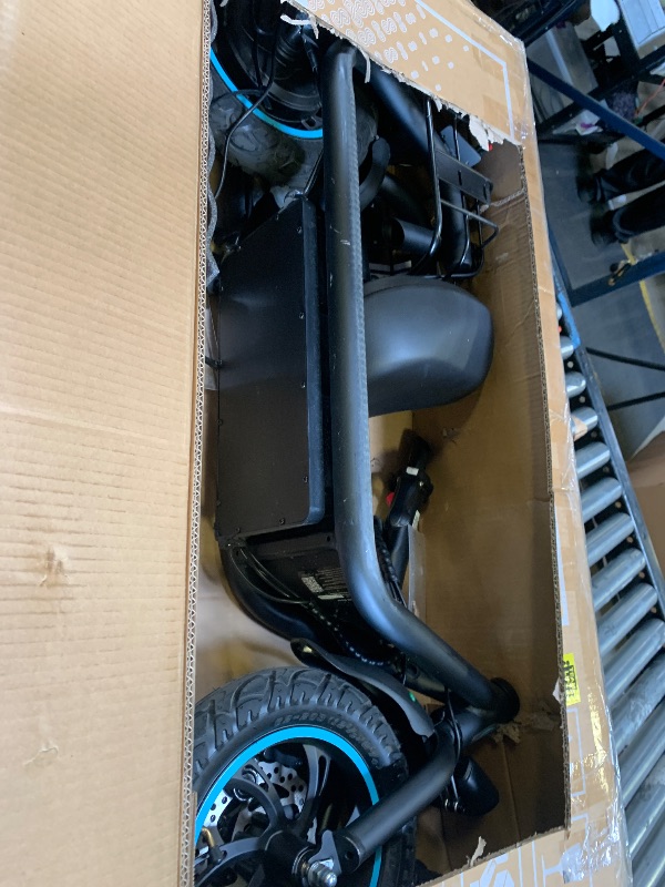 Photo 1 of AWWSCOOTER C1 Electric Scooter with Seat for Adults, Foldable Commuter E-Scooter with Basket for Grocery, Pets, and Daily Commute– Classic Black