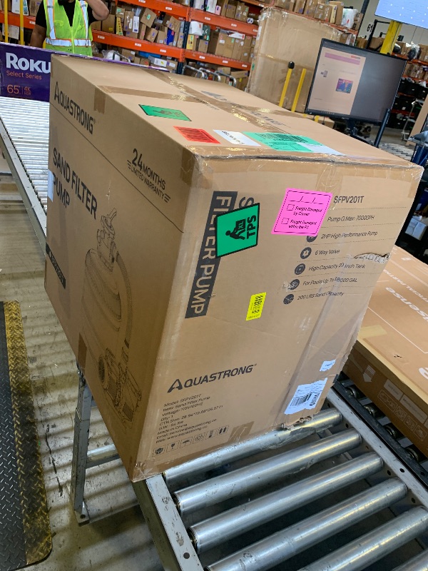 Photo 1 of AQUASTRONG 20in Sand Filter Pump for Above Ground Pool with Timer, 2 HP, 8917 GPH Pool Pumps Above Ground for Pools Up to 38000 GAL, Pool Filter With 6-Way Valve, Improved Circulation and Filtration