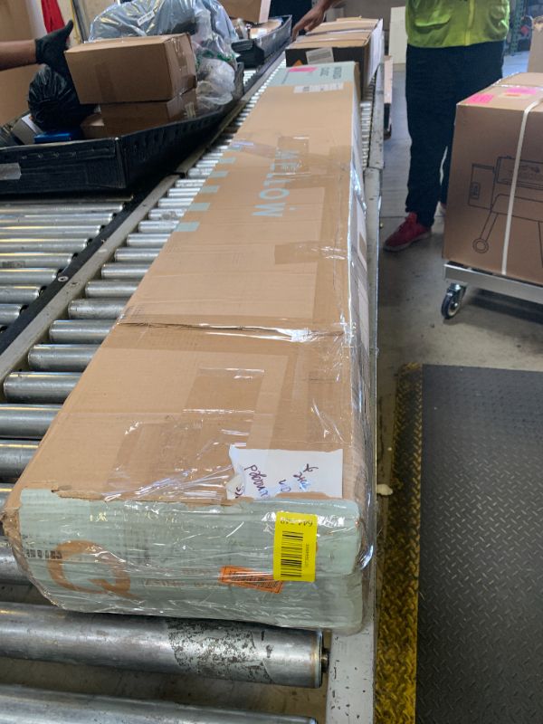 View 3 of Mellow Naturalista Classic - 79.5"L x 59.5"W x 12"H Inch Solid Wood Platform Bed with Wooden Slats, No Box Spring Needed, Easy Assembly, Queen, Cherry