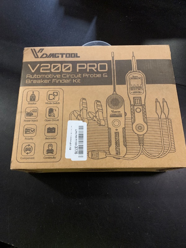 Photo 1 of VDIAGTOOL V200 PRO Upgrade Kit Automotive Power Circuit Probe Tester with 30PCS Back Probe Kit, 12/24V Electrical Short and Open Circuit Finder AC/DC Voltage Test Activating Component 40Ft Cable