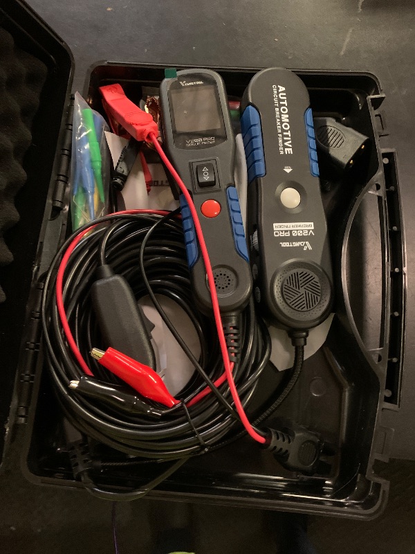 Photo 1 of VDIAGTOOL V200 PRO Upgrade Kit Automotive Power Circuit Probe Tester with 30PCS Back Probe Kit, 12/24V Electrical Short and Open Circuit Finder AC/DC Voltage Test Activating Component 40Ft Cable