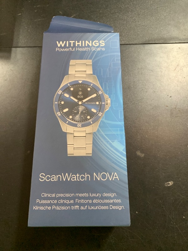 Photo 1 of WITHINGS Scanwatch Nova - Heart Health Hybrid Smart Watch for Men & Women - SPO2, Temperature Monitoring, Sleep, Respiratory Health, Cycle Monitoring, 30-day Battery Life, Apple iOS/Android