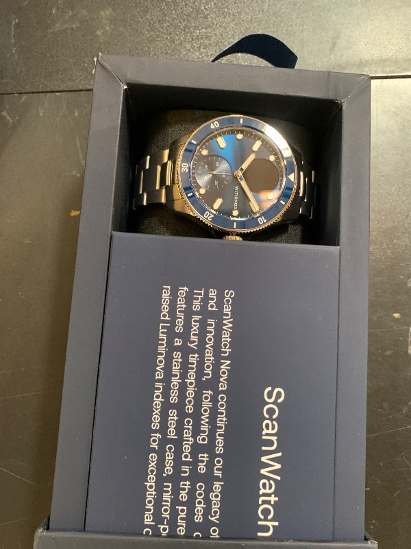 Photo 1 of WITHINGS Scanwatch Nova - Heart Health Hybrid Smart Watch for Men & Women - SPO2, Temperature Monitoring, Sleep, Respiratory Health, Cycle Monitoring, 30-day Battery Life, Apple iOS/Android