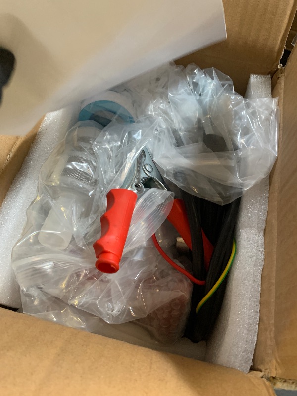 Photo 1 of TOPWAY 12V DC Gasoline Fuel Pump 10GPM Self-priming Oil Transfer Pump With Handle, Overheat Protection, Explosion-Proof, Built-in Bypass, for Gasoline Fuel Diesel Kerosene Removal,Red