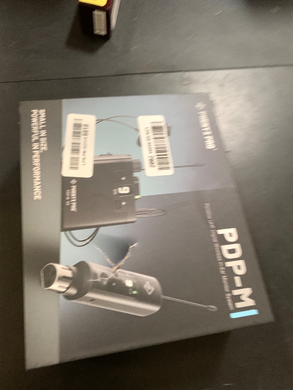 Photo 1 of Phenyx Pro UHF Wireless in-Ear Monitor System, Professional IEM System w/Stereo Monitoring, 16 Frequencies, 200 ft Range, Transmitter & Beltpack Receiver for Studio, Bands, Live Performance (PDP-M)