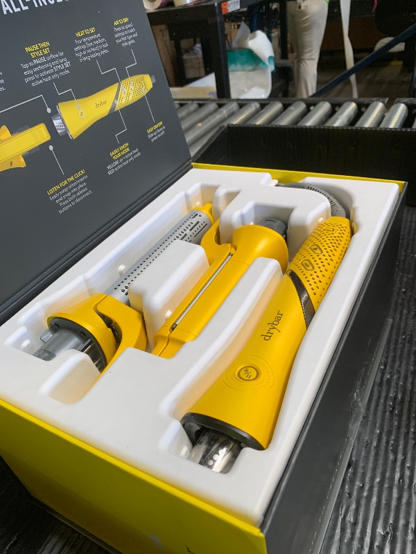 Photo 1 of Drybar All-Inclusive Air + Active Heat 8-in-1 Multi-Styler, for Fast Drying, Long-Lasting Curls, Blowouts, Sleek Styles - Wet or Dry Styling Made Easy, 120V