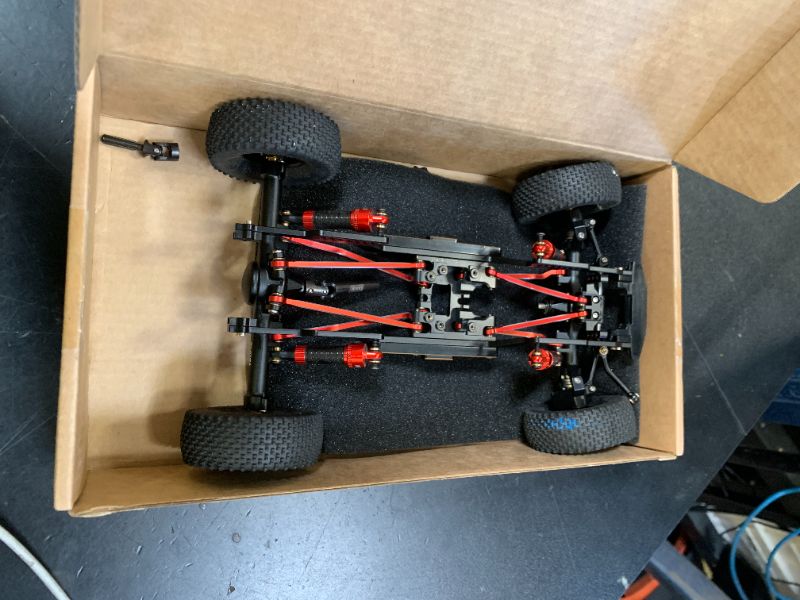 Photo 1 of MEUS RACING Capra 1.9 Portal Axles Kit with Isokinetic 3-Section CVDs and Ackerman Steering Structure for Axial Capra 1.9 4X4 and DIY SCX10 SCX10 II Upgrades Parts (Standard-Black)