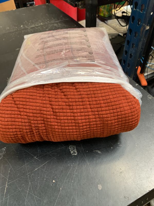 Photo 1 of Turquoize 4 Piece Sofa Covers for 3 Cushion Couch Sofa Slipcover Soft Couch Cover for Dogs-Washable Sofa Furniture Covers with 3 Individual Large Cushion Covers (XL Sofa, Burnt Brick)