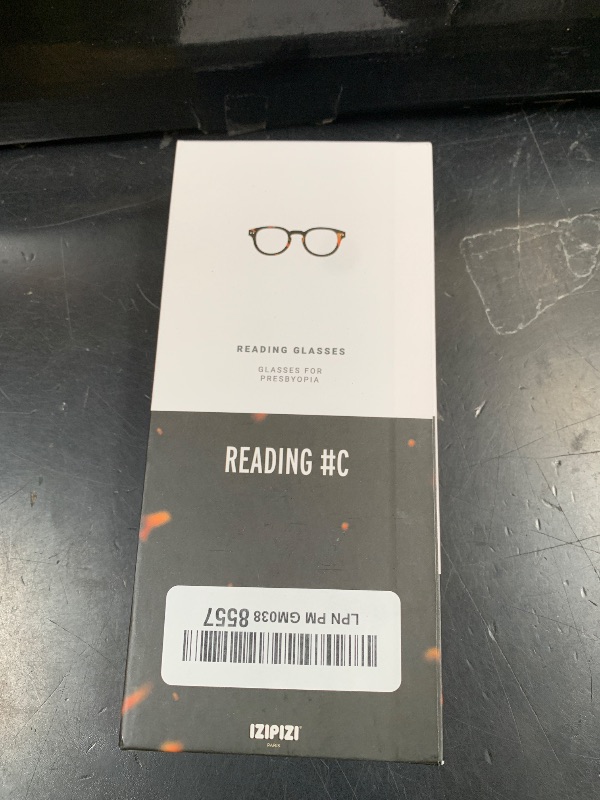 View 2 of IZIPIZI READING #C Eye Glasses, Tortoise - Designed in Paris - Stylish Readers for Men & Women with Anti-Scratch Treatment - Corrective Eyeglasses, +3.0 Magnification (+1 to +3 Diopters)