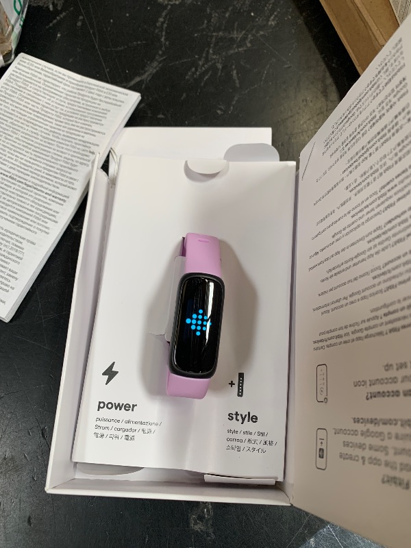 Photo 1 of Fitbit Inspire 3 Health & Fitness Tracker with Stress Management, Workout Intensity, Sleep Tracking, 24/7 Heart Rate - 3-Month Google Health Premium Membership Included - Lilac Bliss/Black