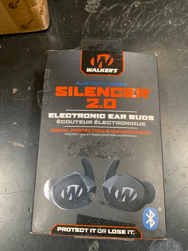 Photo 1 of WALKER'S Silencer 2.0 Rechargeable Wireless Electronic Sound Suppression Hearing Enhancement & Protection Earbuds for Shooting & Hunting, Includes USB Charging Dock