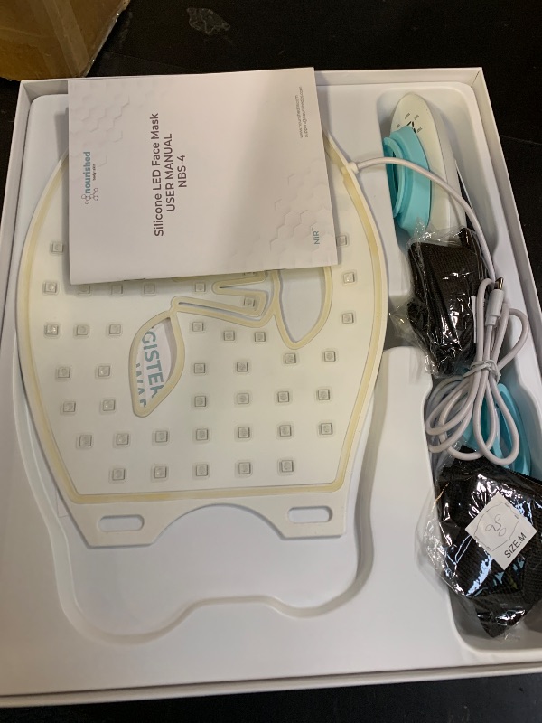 Photo 1 of Nourished Bodynskin 7 Colors LED Face Mask with Near-Infrared - Blue, Red Light Therapy for Face - 456 LEDs - Skincare Tool for Wrinkles, Anti-Aging