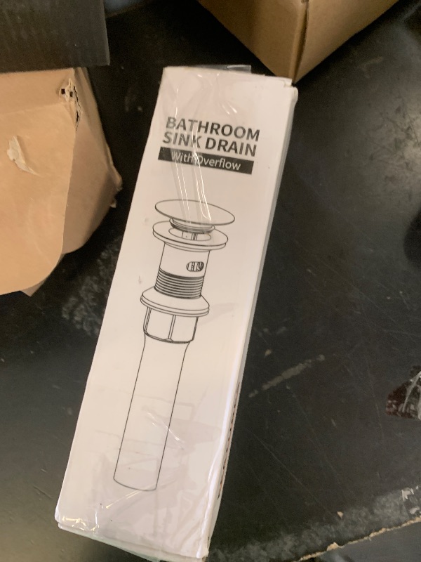 Photo 1 of KAIYING Pop Up Drain, Bathroom Sink Drain Stopper with Overflow, Vessel Sink Drain Assembly with Detachable Basket Stopper, Anti-Explosion and Anti-Clogging Drain Strainer (Brushed Brass)