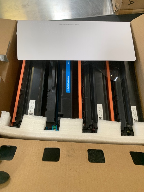 Photo 1 of 218X Toner Cartridges 4 Pack (with Chip) Compatible Replacement for HP 218X 218A for HP Color LaserJet Pro MFP 3301fdw 3301cdw 3301sdw Pro 3201dw Printer High Yield Ink W2180X W2180A (B/C/Y/M)