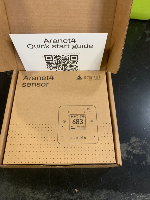 Photo 1 of Aranet4 Home: Wireless Indoor Air Quality Monitor for Home, Office or School [CO2, Temperature, Humidity and More] Portable, Battery Powered, E-Ink Screen, App for Configuration & Data History