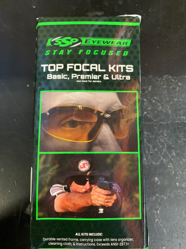 Photo 1 of First Responder's Choice! Tactical Shooting Glasses for Front Sight Focus 99% of Inaccuracy Occurs When You Can’t See Your Sights. Maintains a Natural Shooting Stance. Top Focal® Anti-Fog, ANSI Z87.1+