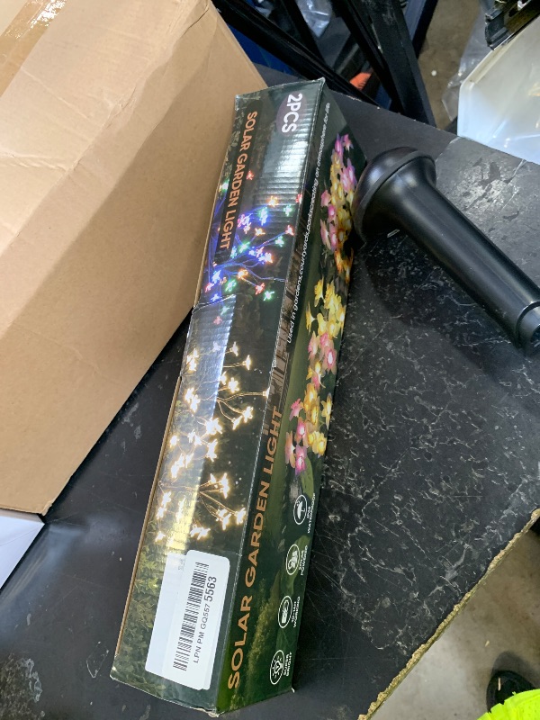Photo 1 of IUEECEN Solar Garden Lights Garden Decor, Solar Flowers Outdoor Decorative,2Pack 40LED Fairy Solar Lights Outdoor Waterproof Outside Yard,Patio,Pathway Decorations,Gardening Gifts for Women Mom