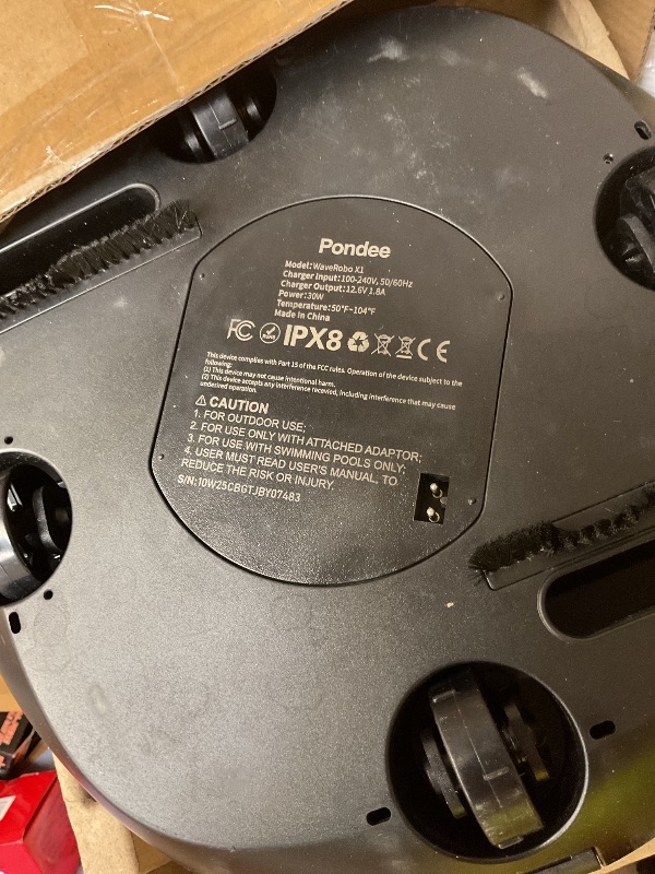 Photo 1 of Pondee X1 Robotic Pool Vacuum, Cordless Pool Cleaner with 120-Min Runtime, Auto-Parking, 2.5h Fast Charging, for Above-Ground & Flat-Bottom Inground Pools up to 850 sq.ft