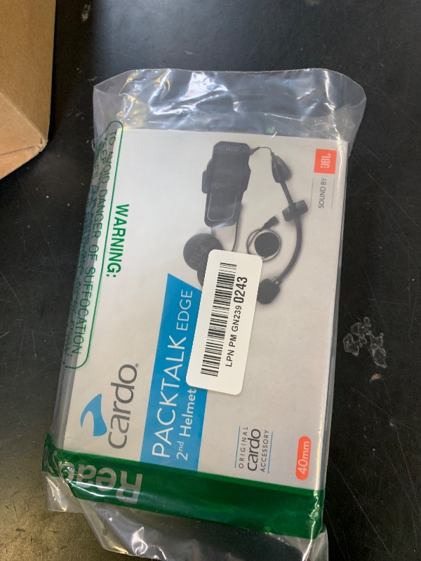 Photo 1 of Cardo Packtalk Pro/Edge 2ND Helmet Kit - Sound by JBL, Perfect for Your Additional Helmet, Allows for Simple Moving Your Communicaion System Between Helmets