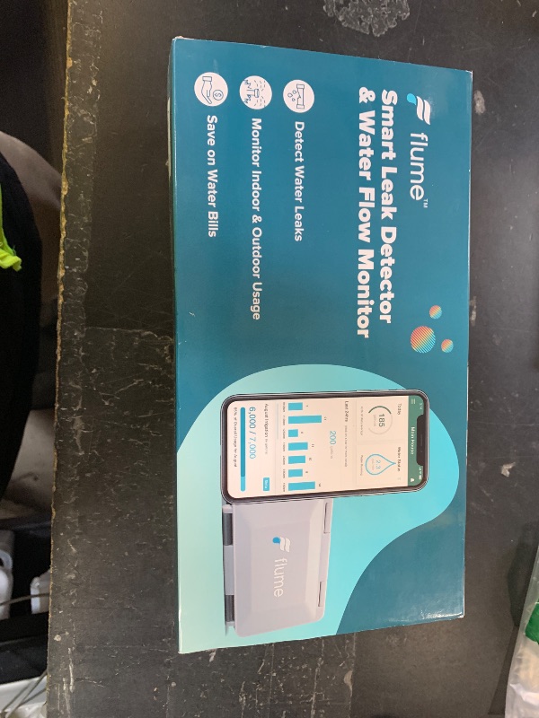 Photo 1 of Flume 2X Smart Home Water Monitor and Leak Detector (Newest Model) – Real-Time Water Usage Tracking, Indoor/Outdoor Leak Alerts, Irrigation & Sprinkler Monitoring, Easy No-Plumbing Installation