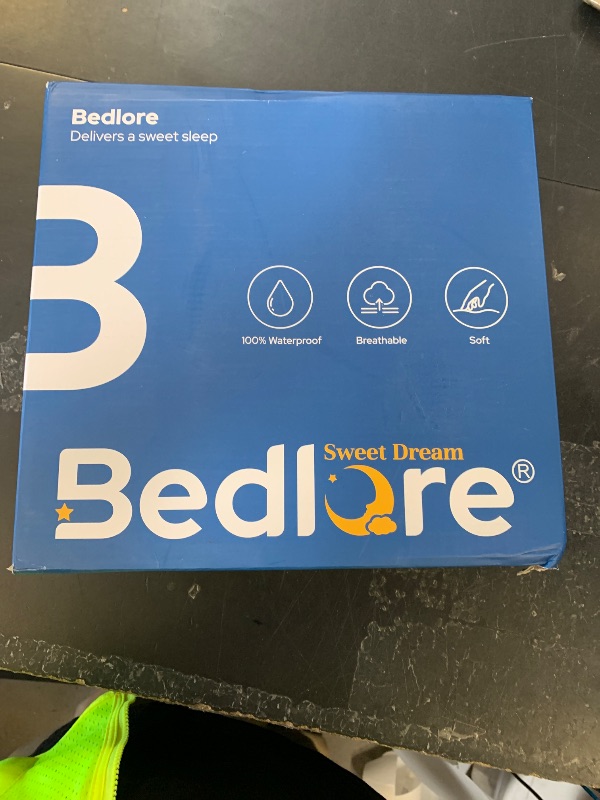 Photo 1 of BEDLORE Waterproof Mattress Protector, King Size Mattress Pad with Deep Pocket 6"-18" Depth, Soft Noiseless Dirt-Proof Bed Mattress Cover Washable for Home, Bedroom, Hotel (Gray)
