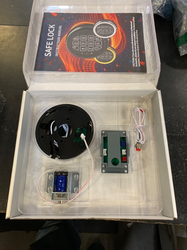 Photo 1 of Chrome Electronic Safe Lock Replacement Keypad with Solenoid, Gun Safe Lock with Programmable Electronic Keypad, High-Security Boxes & Cabinets