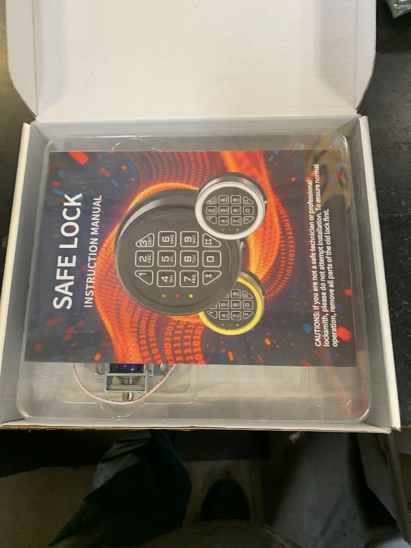 Photo 1 of Chrome Electronic Safe Lock Replacement Keypad with Solenoid, Gun Safe Lock with Programmable Electronic Keypad, High-Security Boxes & Cabinets