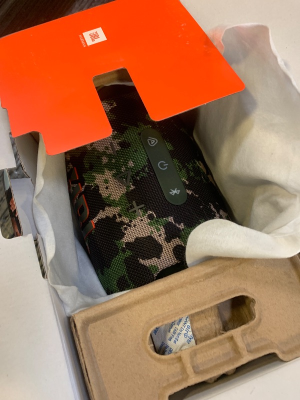 Photo 1 of JBL Xtreme 4 - Portable Bluetooth Speaker, Powerful Sound and Deep Bass, IP67 Waterproof, 24 Hours of Playtime, Powerbank, Auracast for Multi-Speaker Pairing (Camo)