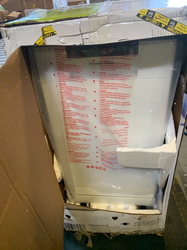 Photo 1 of HAMILTON BEACH Portable Dishwasher with Wheels, 19in Wide, 8 Place Settings Capacity, White
