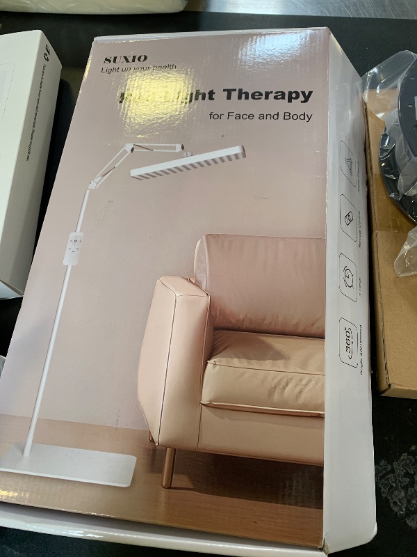 Photo 1 of SUXIO Red Light Therapy for Face & Body, 165 Red LED Therapy Lamp, Red Light Therapy Panel with Remote, Deep 660nm - 820nm Near Infrared Light Therapy for Body