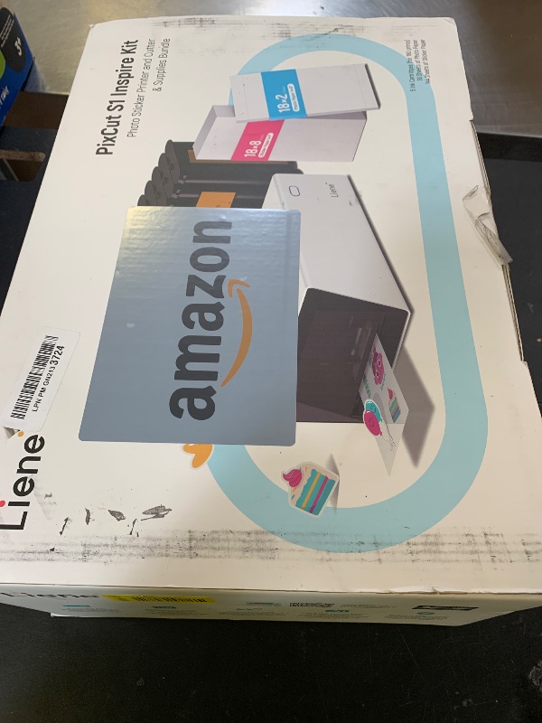 Photo 1 of Liene PixCut S1 Inspire Kit - All-in-One Color Sticker Printer & Cutting Machine, Thermal Dye-Sublimation Photo Printer, 300 DPI, Color Label Maker with 180 Sheets (36 Photo + 144 Sticker Paper)