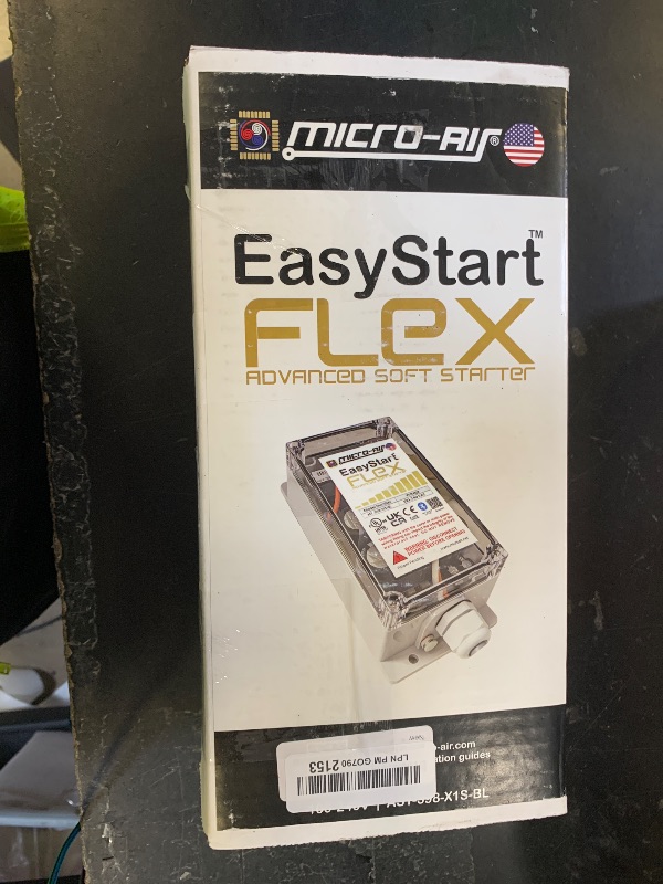 Photo 1 of MICRO-AIR EasyStart FLEX 398 - Bluetooth Soft Start Kit for Home Air Conditioner, RV & Commercial Use, Works with Generators, Reduces Power Surge, Efficient Start-Up - Up to 6 Tons w/Installation Kit